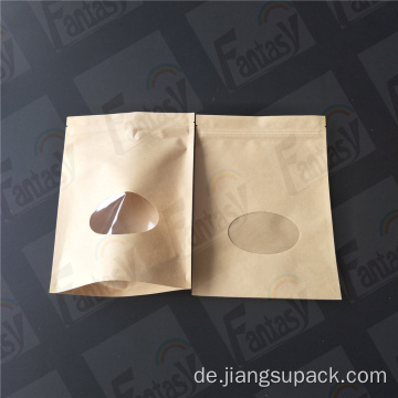 Kraftpapier-Zip-Verschluss-Tasche Kraftpapier-Tasche